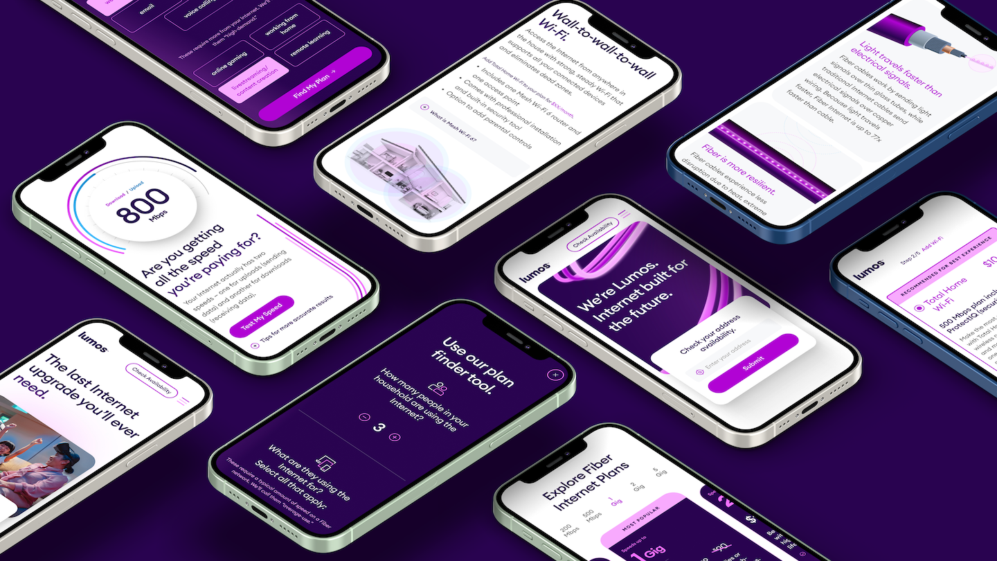 lumos website mobile